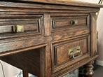 Prachtig eikenhouten bureau, Ophalen, Gebruikt, Bureau