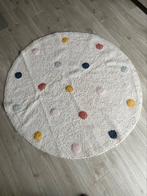 Wasbaar kindervloerkleed, Comme neuf, Crème, 100 à 150 cm, Rond