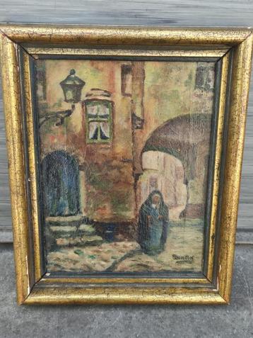 huile sur toile signe georges bouillon beschikbaar voor biedingen