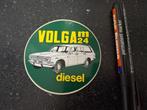 Vintage sticker automerk Volga M24 Diesel, Ophalen of Verzenden, Zo goed als nieuw, Auto of Motor