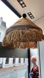 Lampenkap 2x groot in raffia vlecht natuur, Autres couleurs, Comme neuf, Enlèvement, 50 cm ou plus