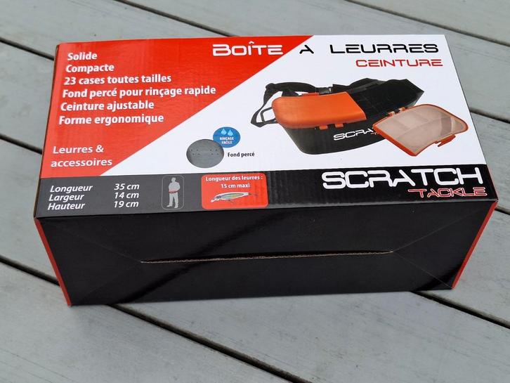 Scratch Tackle Belt Lure Box, Watersport en Boten, Hengelsport | Roofvissen, Nieuw, Ophalen
