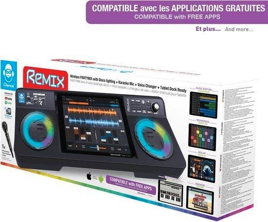iDance Remix Partymix met Disco verlichting en microfoon, Kinderen en Baby's, Speelgoed | Educatief en Creatief, Nieuw, Elektronica
