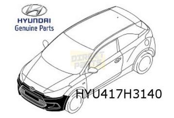 Hyundai i20 voorbumper (3-drs.) (bij PDC) (te spuiten) Origi