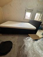 Boxspring Bed Twijfelaar, Huis en Inrichting, Ophalen, Gebruikt, Zwart, 140 cm