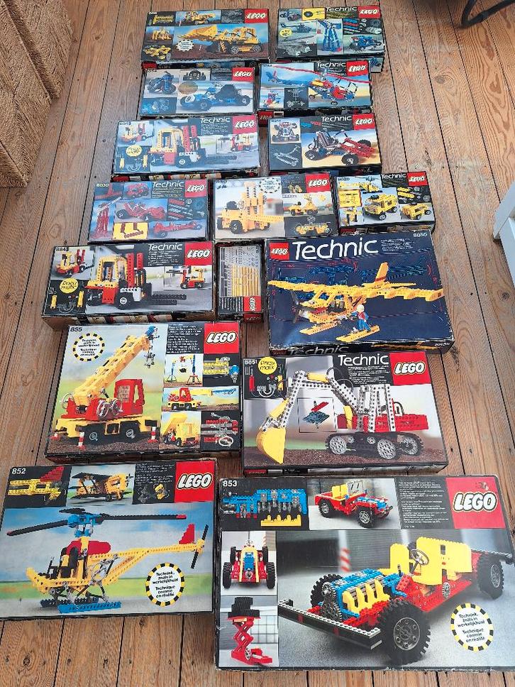 lego technic 17 sets in doos vintage, Kinderen en Baby's, Speelgoed | Duplo en Lego, Gebruikt, Lego, Complete set, Ophalen of Verzenden