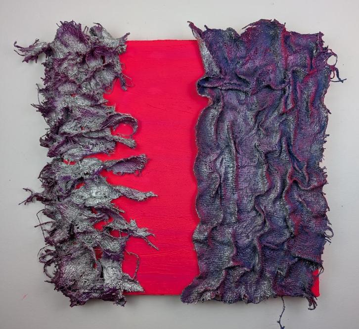 Amethyst ( un plus grand format 58*65), Antiquités & Art, Art | Peinture | Abstraite, Enlèvement