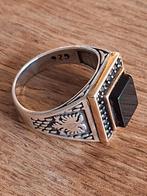 Heren Zilveren Ring  - Unazë Argjendi me Shqiponjë, Handtassen en Accessoires, Ringen, Ophalen of Verzenden, Zo goed als nieuw
