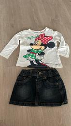 Set t-shirt met jeansrokje, Kinderen en Baby's, Babykleding | Maat 80, Ophalen, Zo goed als nieuw