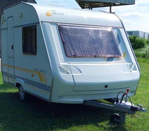 Caravan 3 pers - MTM 750 kg TE HUUR, Caravans en Kamperen, Caravans, Bedrijf, tot en met 3, 500 - 750 kg, Standaardzit, Delta