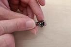 Vintage zilveren ring in de vorm van een hart, Ophalen of Verzenden, Zo goed als nieuw