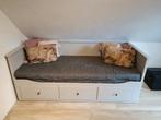 HEMNES
Bedbank met 3 lades, grijs, 80x200 cm, Ophalen, Zo goed als nieuw, Grijs