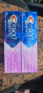 2x CREST 3D Whitening tandpasta - Luminous Mint, Handtassen en Accessoires, Uiterlijk | Mondverzorging, Ophalen of Verzenden, Nieuw