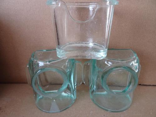 Curiosa waterbakje vogelkooi glazen waterbakje 3 waterbakjes, Dieren en Toebehoren, Vogels | Hokken en Kooien, Gebruikt, Overige typen
