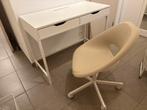 Bureau Ikea + bureau stoel te koop, Huis en Inrichting, Bureaus, Ophalen, Gebruikt, Bureau