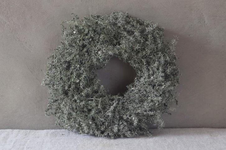 Krans gewaxte asparagus 30 cm naturel, Huis en Inrichting, Woonaccessoires | Kransen, Nieuw, Ophalen of Verzenden