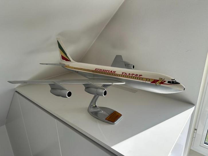 RAISEP-UP Boeing 720B ETHIOPIAN 1960 echelle 1/50 SABENA, Collections, Aviation, Utilisé, Modèle réduit, Enlèvement ou Envoi