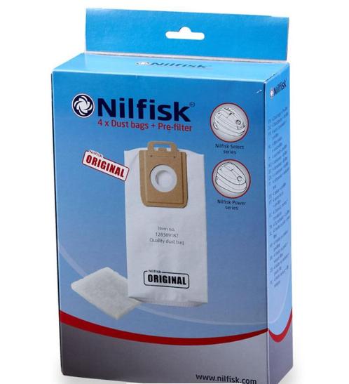 Nilfisk Select Serie Synthestische Stofzakken 4 st, Elektronische apparatuur, Onderdelen en Toebehoren, Nieuw, Ophalen of Verzenden