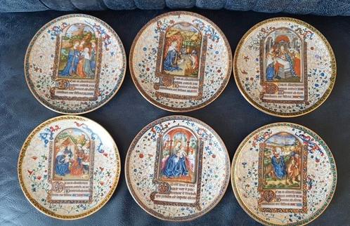 6 assiettes décoratives « Trésors de la bibliothèque du Vati, Antiquités & Art, Curiosités & Brocante, Envoi