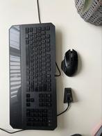 Clavier Razer Deathstalker Chroma + souris Razer Basilisk, Informatique & Logiciels, Claviers, Azerty, Comme neuf, Enlèvement