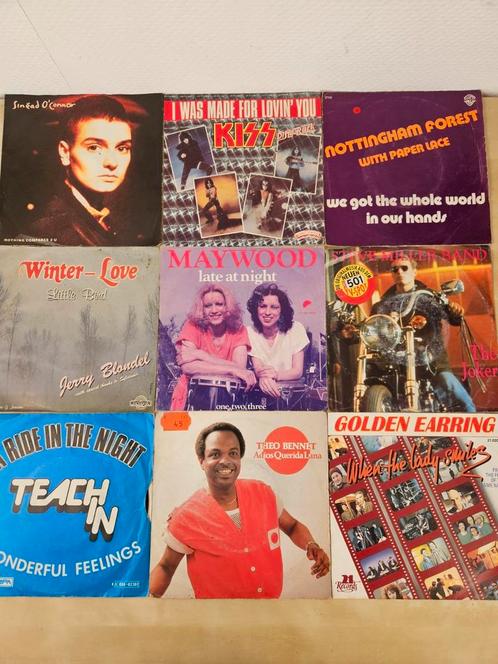 10 vinyl singles, Cd's en Dvd's, Vinyl | Rock, Zo goed als nieuw, Ophalen of Verzenden