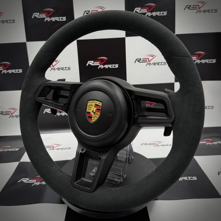 Porsche stuur black on black alcantara compleet, Auto-onderdelen, Besturing, Porsche, Nieuw, Ophalen of Verzenden