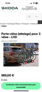 Porte vélo SKODA, Auto diversen, Fietsendragers, Ophalen, 3 fietsen of meer, Nieuw, Trekhaakdrager
