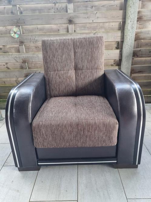 Retro zetel (fauteuil) te koop, Maison & Meubles, Fauteuils, Utilisé, Enlèvement ou Envoi