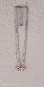 Roze ketting met vlinderhanger voor kinderen en meisjes‍️ 😵, Handtassen en Accessoires, Kettingen, Nieuw, Ophalen of Verzenden
