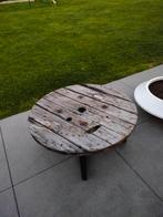 Kleine tafel van Haspel met metaal onderstel, Ophalen of Verzenden, Zo goed als nieuw, Metaal