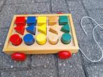 houten blokkenkar, Kinderen en Baby's, Ophalen, Gebruikt, Duw- of Trekspeelgoed