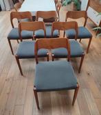 6 eiken N.O. Møller stoelen nr. 71   in zeer goede conditie, Maison & Meubles, Enlèvement, Utilisé