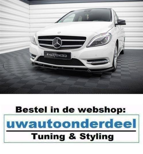 Maxton Voorspoiler Spoiler Splitter Voor Mercedes B Klasse W, Auto diversen, Tuning en Styling, Verzenden