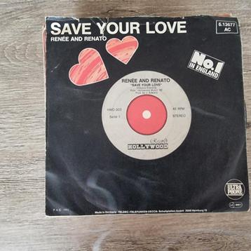 7" Renee & Renato - Save your love beschikbaar voor biedingen