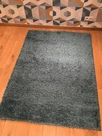 Tapis bleu turquoise, poils hauts, 122x172 cm, Gebruikt, 100 tot 150 cm, Blauw, 150 tot 200 cm