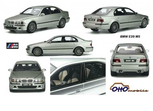 BMW M5 E39 Silver 2002 Otto Mobile OT747B (NOUVEAU), Hobby & Loisirs créatifs, Voitures miniatures | 1:18, Neuf, Voiture, OttOMobile