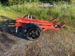 Remorque 1 ou 2 motos essieu 1000kg avec rampe pliable, Autos : Divers, Remorques, Enlèvement, Utilisé