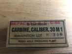 Is WWII M1 leeg carabinedoosje, Ophalen of Verzenden, Landmacht