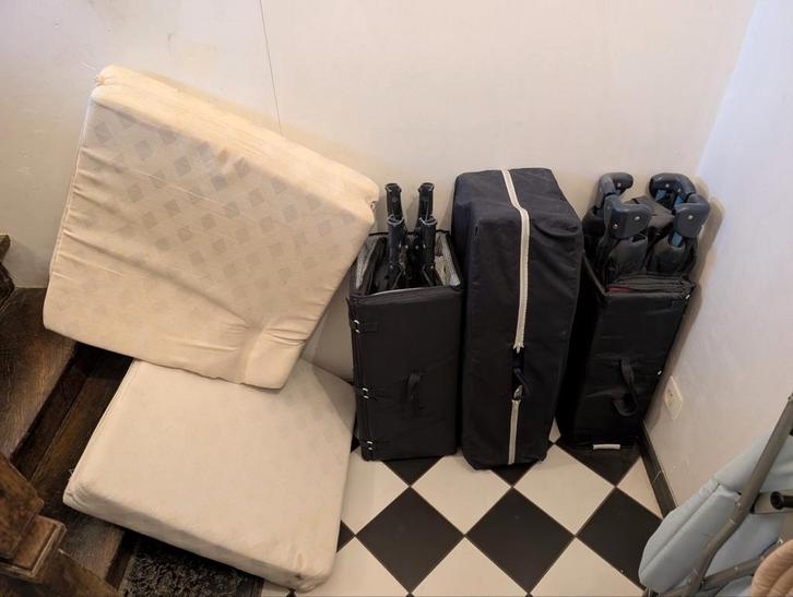 3 opvouwbare babybedjes, Huis en Inrichting, Slaapkamer | Bedden, Gebruikt, Ophalen