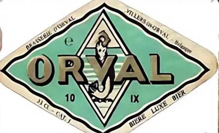 Metalen reclamebord Orval trappist 6 - retro vintage mancave, Verzamelen, Merken en Reclamevoorwerpen, Zo goed als nieuw, Reclamebord