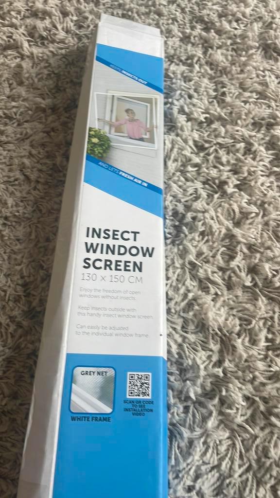 Muggenraam op maat wit, Doe-het-zelf en Bouw, Deuren en Vliegenramen, Nieuw, Overige typen, Minder dan 200 cm, 120 cm of meer