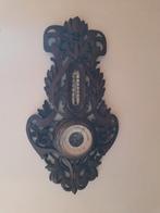 baromètre + thermomètre en bois sculpté, Antiquités & Art, Enlèvement