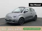 Fiat 500e C La Prima 42 kWh Cruise control | Zetelverwarming, Auto's, Fiat, 4 zetels, 310 km, Cabriolet, Zilver of Grijs