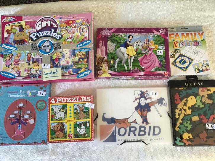 15 gezelschapsspelen en 1 puzzel voor kinderen, Hobby en Vrije tijd, Gezelschapsspellen | Bordspellen, Zo goed als nieuw, Ophalen of Verzenden