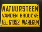 Emaillebord Natuursteen Vanden Broucke - Waregem (1957), Collections, Enlèvement ou Envoi