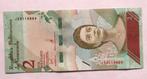 Venezuela 2 Bolívares 2018, Postzegels en Munten, Bankbiljetten | Amerika, Ophalen of Verzenden, Zuid-Amerika
