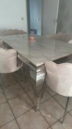Table marbre beige neuf, Maison & Meubles, Neuf