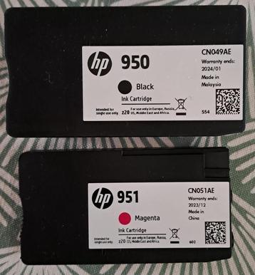 Cartridges voor HP printer disponible aux enchères