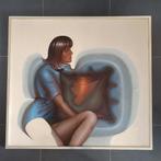 Schilderij Mil Antonis 1974, Antiek en Kunst, Ophalen