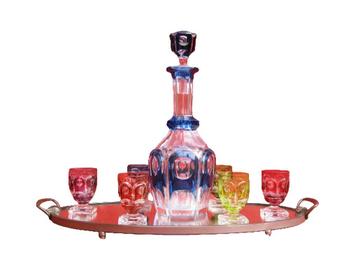 Val Saint Lambert - likeurservies  - Kristal   beschikbaar voor biedingen